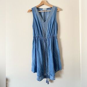 Knox Rose • Blue Embroidered Dress